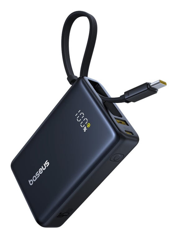 фото Зовнішній акумулятор (павербанк) Baseus PicoGo Digital Display 10000mAh 45W Black (P10076803123-00)