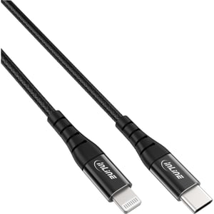 InLine 31460D kabel Lightning 2 m Czarny