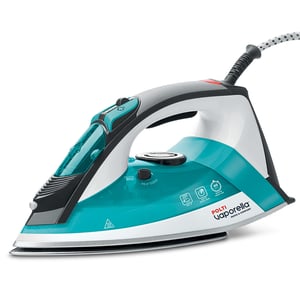 Polti Vaporella Quick & Comfort QC120 Dampfbügeleisen, Edelstahlsohle, 2200 W, Schwarz, Türkis, Weiß