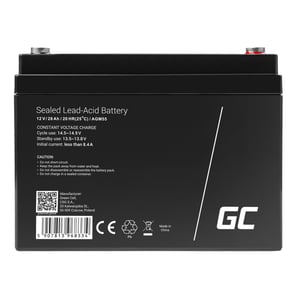 Green Cell AGM55 AGM (Absorbed Glass Mat) car battery, 28 Ah, 12 V