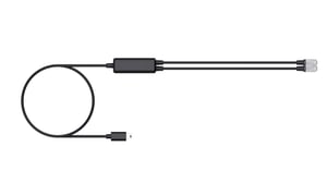 Yealink Telephone cable for WH63 E2/WH64/WH68 Series(1 PCS) Czarny