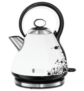Russell Hobbs Legacy Wasserkocher 1,7 l, 2400 W, Schwarz, Weiß