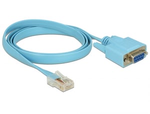 DeLOCK 63341 kabel równoległy Niebieski 1 m DB-9 RJ-45
