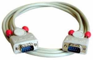 Lindy 9 pol. RS232 1:1-Kabel, 2 m, Signalkabel, weiß