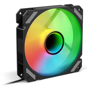 Sharkoon SHARK Mirror PWM RGB PC-Gehäuse-Lüfter 12 cm Schwarz 1 Stück