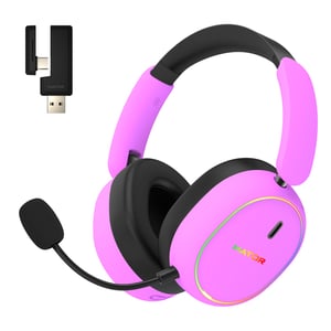 HATOR Phoenix 2 Wireless Headset – kabelgebunden und kabellos – Kopfbügel – Gaming – USB Typ C / USB Typ A – Bluetooth – Violett