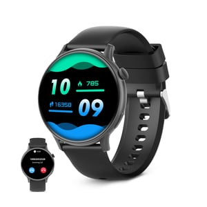 Ksix Core 2 3,63 cm (1.43") AMOLED 46.8 mm Cyfrowy 466 x 466 px Ekran dotykowy Czarny