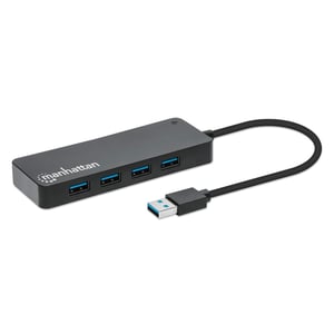 Manhattan 168403 USB 3.2 Gen 1 (3.1 Gen 1) Type-A-hubbar och koncentratorer, 5000 Mbit/s, svart