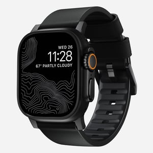 Nomad Active Band Pro Czarny Skóra, Stal nierdzewna
