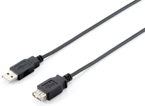 Equip 128850 USB-kabel USB 2.0 1,8 m USB A Svart