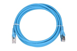 Extralink Cat.6A S/FTP 3m Copper LAN Patchcord, 10 Gbit/s Twisted-Pair Network Cable