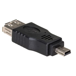 Akyga Adapter AK-AD-07 USB-AF/miniUSB-B (5-stifts) USB A USB mini B 5-stifts Svart