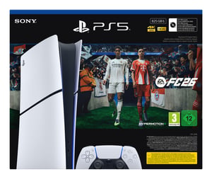 Sony PlayStation 5 Digital + EA Sports FC 26-paket 825 GB Wi-Fi Svart, Vit