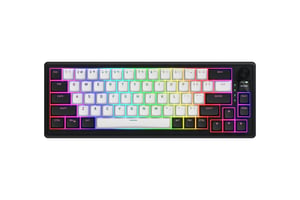 HATOR Skyfall 65 MAG ULTIMA 8K Trådlöst gaming-tangentbord USB + RF Wireless + Bluetooth QWERTY US English Svart, Vit