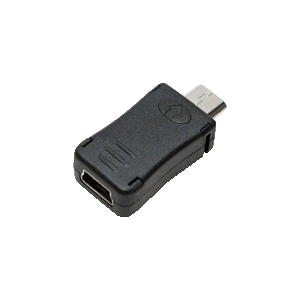 LogiLink AU0010 Micro USB to Mini USB Cable Adapter, Black