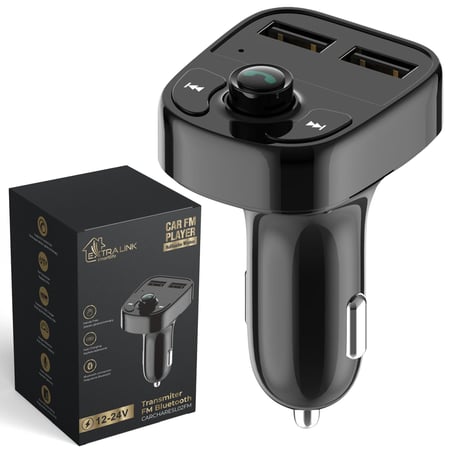 Extralink Smart Life Fm 2x USB-A, czarny