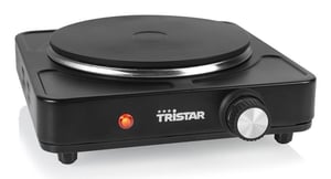 Tristar KP-6151 Kochfeld, schwarze Arbeitsplatte, 18,5 cm, versiegeltes Kochfeld, 1 Kochzone(n)