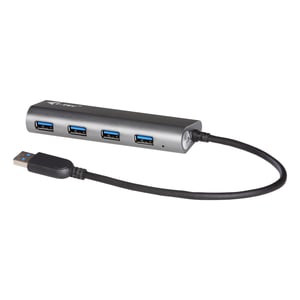 i-tec Metal U3HUB448 USB 3.2 Gen 1 (3.1 Gen 1) Type-A-Hubs und -Hub-Sammler, 5000 Mbit/s, grau