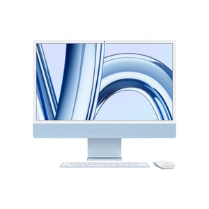 Apple iMac Apple M M3 59.7 cm (23.5") 4480 x 2520 px All-in-One PC 8 GB 256 GB SSD macOS Sonoma Wi-Fi 6E (802.11ax) Blue