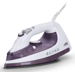 Severin BA 3210 Iron Dry and Steam Iron Ceramic Soleplate 2500 W Purple, White