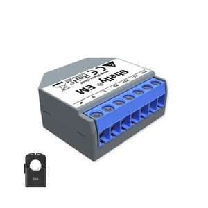 Shelly EM + 2 x 120A Clamp Electronic Domestic Blue, Gray