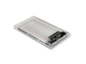 VALUE 16.99.4214 hölje för hårddiskar HDD/SSD-hölje, genomskinligt, 2,5"