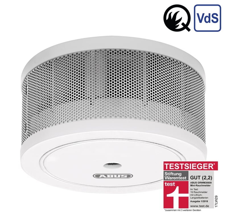 ABUS GRWM30600 detektor dymu Fotoelektryczne czujniki odbicia Bezprzewodowy