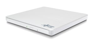 Hitachi-LG Slim Portable DVD-Writer DVD±RW Optical Drive, White