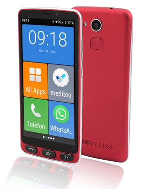 Olympia Neo 14 cm (5,5") Dual SIM Android 10 4G USB Type-C 2 GB 16 GB 2400 mAh Svart, Röd