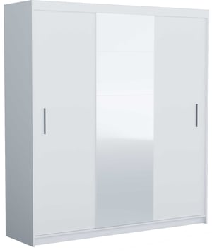 Topeshop FARO235 WHITE L SET wardrobe and closet, 5 shelves, 3 doors. White