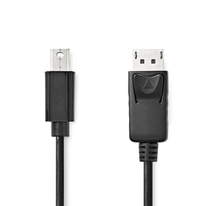 Nedis CCGL37400BK10 1 m DisplayPort to Mini DisplayPort Cable, Black