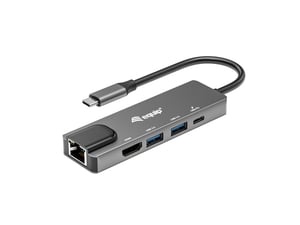 Equip 133489 Dockingstation, kabelgebunden, USB 3.2 Gen 1 (3.1 Gen 1), Typ C, grau