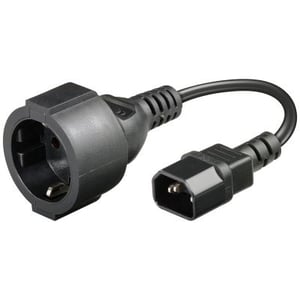 LOGON TC24NC kabel zasilające Czarny 0,23 m C14 panel CEE7/4