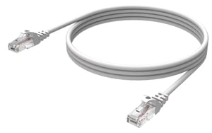 Vision Cat6 UTP, 2 m nätverkskabel, vit, U/UTP (UTP)