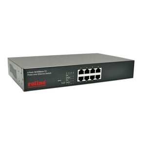 ROLINE PoE-Fast-Ethernet-Switch, 130 W, 8 Ports aaa