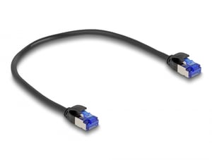 DeLOCK RJ45-Netzwerkkabel Cat.6A S/FTP Slim 0,25 m schwarz