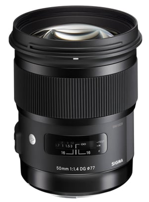 Sigma Art, 50mm F1.4 DG HSM SLR Czarny