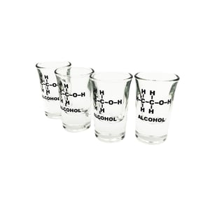 Mad Monkey 2000029 Shot Glasses, 4-pack