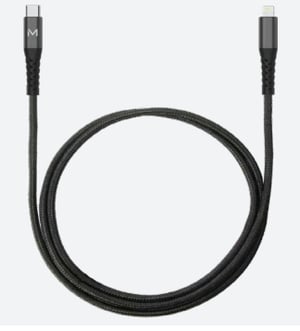 Mobilis 001343 kabel Lightning 1 m Czarny