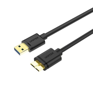 UNITEK Y-C461GBK kabel USB USB 3.2 Gen 1 (3.1 Gen 1) 1 m USB A Micro-USB B 5 Gbit/s Czarny