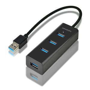 Axagon HUE-S2B USB 3.2 Gen 1 (3.1 Gen 1) Type-A-Hubs und -Konzentratoren, 5000 Mbit/s, schwarz