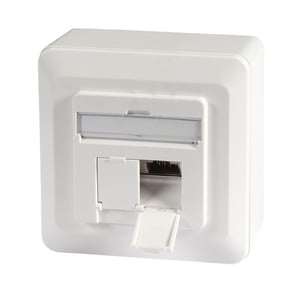 EFB Elektronik ET-25133AV5-R gniazdko elektryczne 2 x RJ-45 Biały