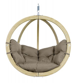 AMAZONAS AZ-2030812 Hängesessel Graubraun Hängesessel im Egg-Chair-Stil