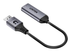 UNITEK V1617AGY01 zewnętrzna karta graficzna usb 7860 x 4320 px Ciemny Szary