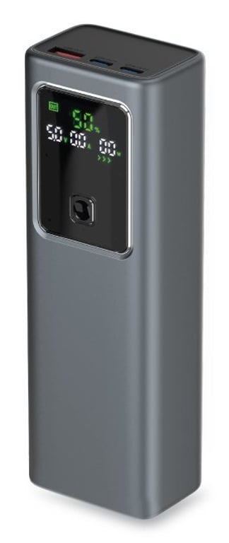 фото Зовнішній акумулятор (павербанк) SBS LCD Power Bank 100W 20000 mAh Grey (TTBB20000LCDPD100)