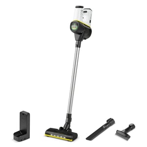 Kärcher VC 6 Cordless ourFamily Duo Upright Vacuum Cleaner, Battery-Powered, Dry, HEPA, Bagless, 0.8 L, White