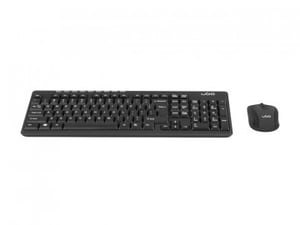uGo ETNA CW110 klawiatura Dołączona myszka Uniwersalne RF Bezprzewodowy + USB QWERTY UK międzynarodowy Czarny