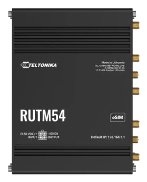 Teltonika RUTM54 router bezprzewodowy Gigabit Ethernet Dual-band (2.4 GHz/5 GHz) 5G Czarny