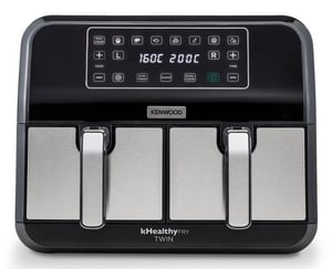 Kenwood HFM20.000MB Heißluftfritteuse, doppelt, 8 l, Standgerät, 1700 W, schwarz