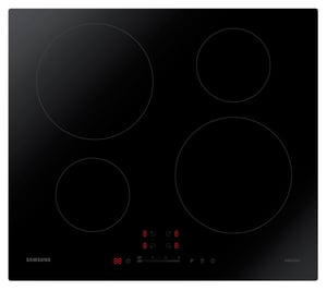 Samsung NZ64H37070K Cooktop, Black, Built-in, 4-Zone Induction Cooktop